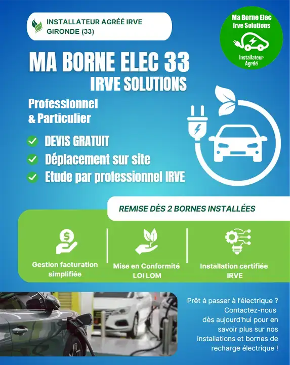 offre et prix installation borne de recharge électrique à Gradignan (33170)