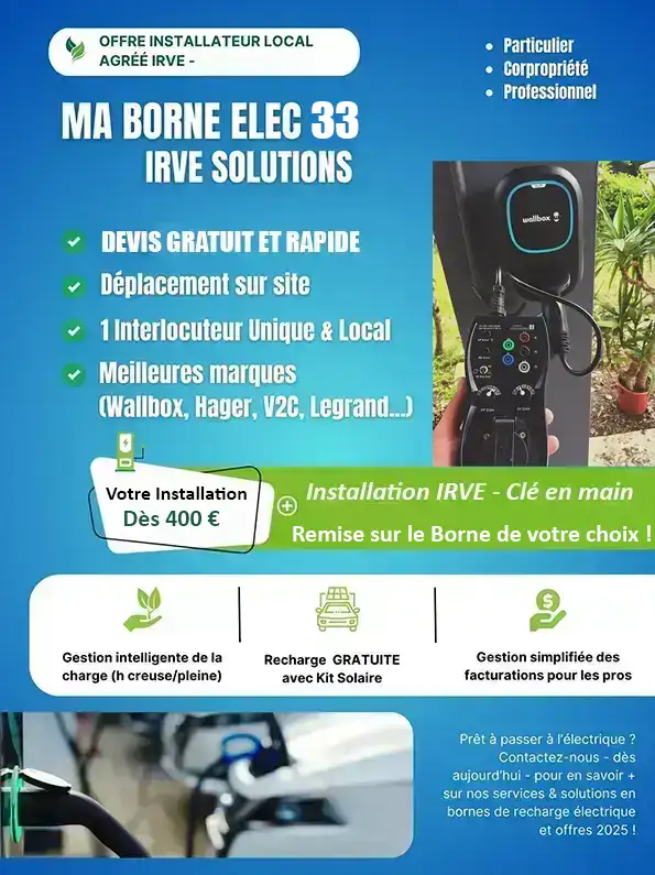 installateur wallbox agréé à bordeaux et toute la gironde 33